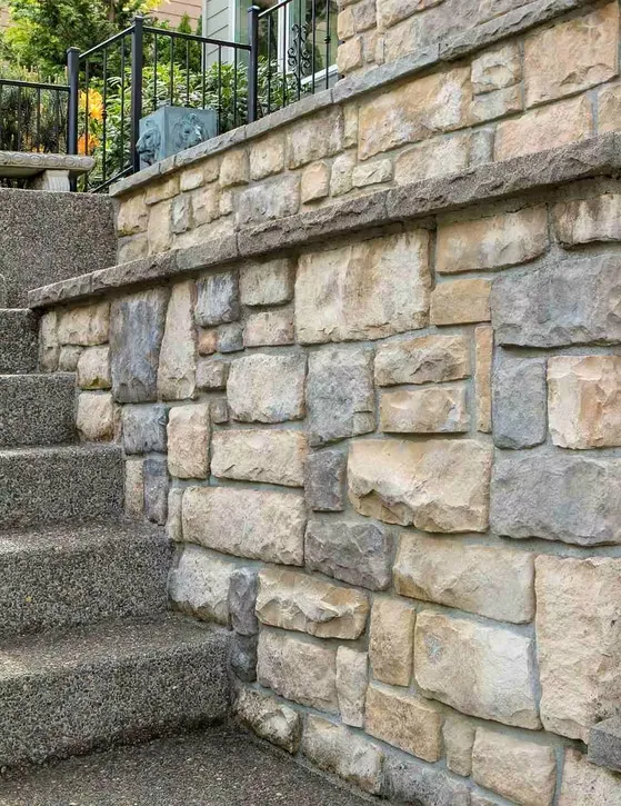 Stonewall and Stairs